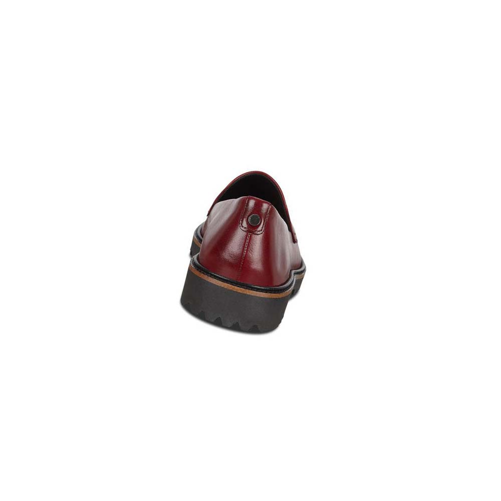 Ecco Incise Tailored Loafers Dam Vinröda | SE 155FDN